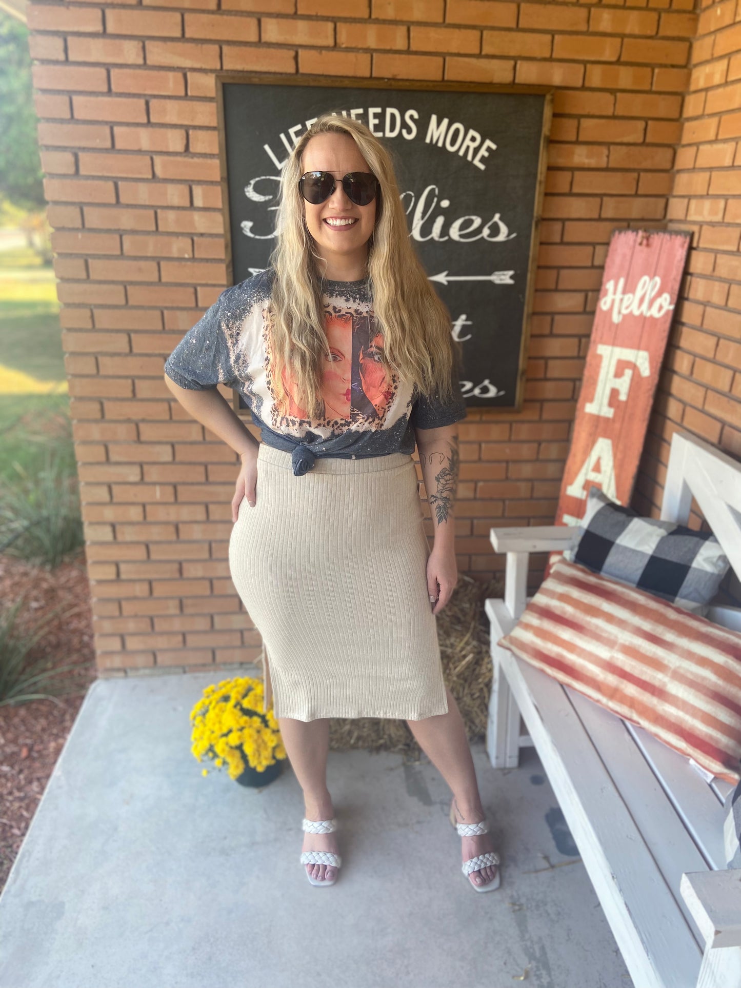Lorraine Knit Midi Skirt
