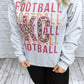 Leopard KC Football Crewneck Sweatshirt